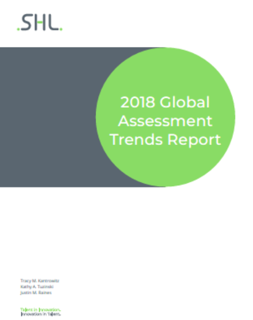 全球测评趋势洞察 2018 Global Assessment Trends Report Cover